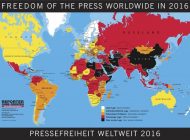 Pressefreiheit in Gefahr ? – aktuelles Ranking der Länder von Reportern ohne Grenzen